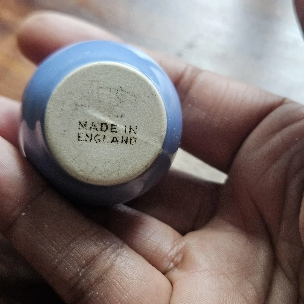 Tiny Blue Bud Vase Made in England